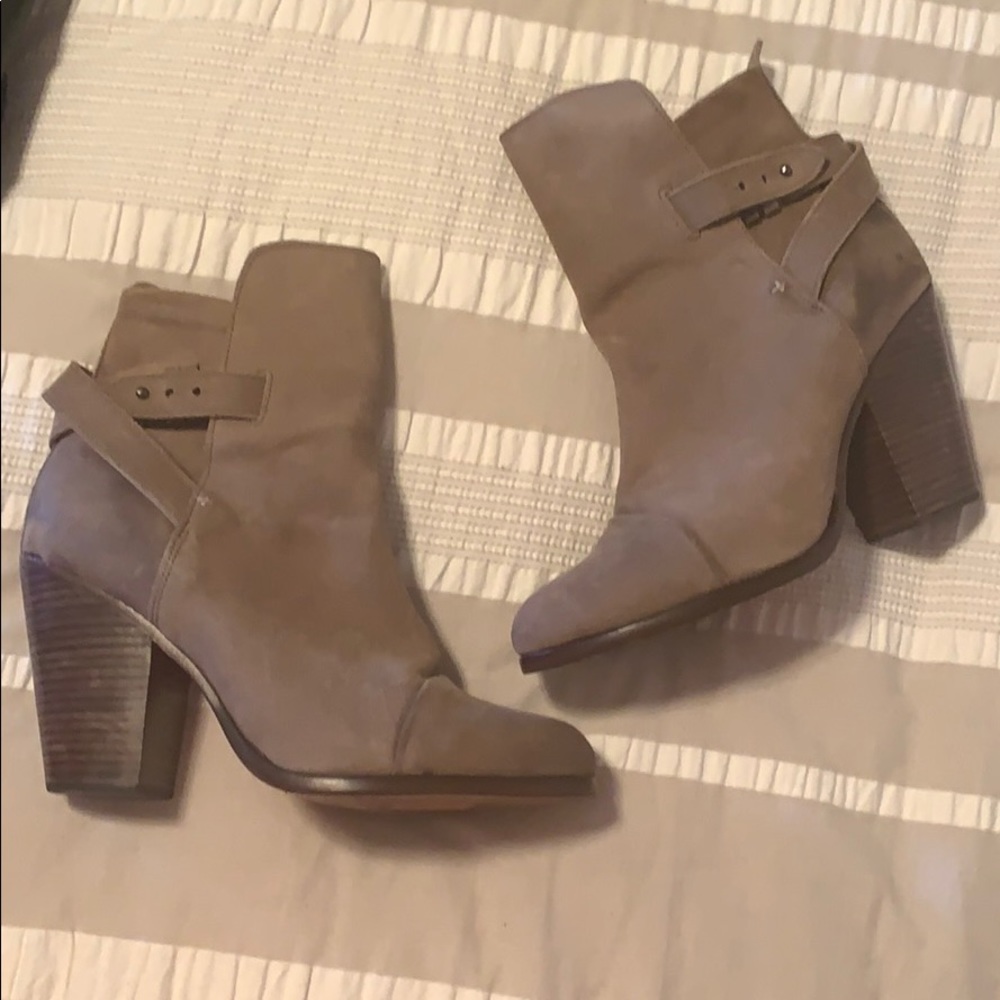Rag & Bone stone suede boots